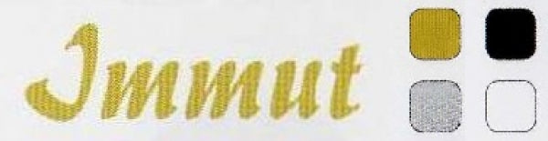 Folienbeschriftung für Urnen beginnend mit WVO und LAG.......... – Name (max. 9 Buchstaben), Daten und Pfoten / Immut / gold