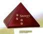 Preview: Tierurne Pyramide Keramik mit goldenen Pfoten in div. Farben 0,5 & 1,5 Ltr.