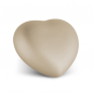 Preview: Tierurne Herz mit samtener Oberfläche in Champagner