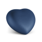 Preview: Tierurne Herz mit samtener Oberfläche in Navy
