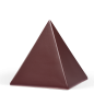 Mobile Preview: Tierurne in Pyramidenform glasiert in bordaux
