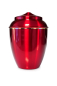 Preview: Tierurne aus Kupfer mit Goldband in Rot