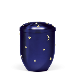 Tierurne aus Kupfer Sonne-Mond-Sterne in 2 Farben und Größen