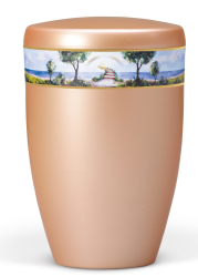 Preview: Tierurne Regenbogenbrücke lachsfarben