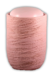 Tierurne aus Massivholz rosa gefärbt 1,5 Ltr.