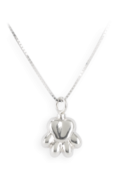 Ascheschmuck Pfote Sterlingsilber vergoldet