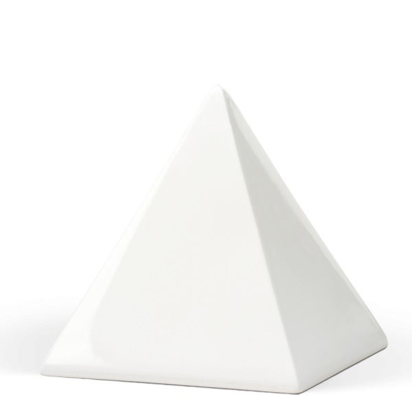 Tierurne in Pyramidenform glasiert in 4 Farben und 2 Größen