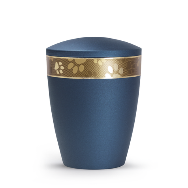 Tierurne Patas de oro gestreiftes Pfotenband Navy