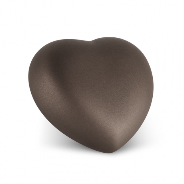 Tierurne Herz mit samtener Oberfläche in Siena