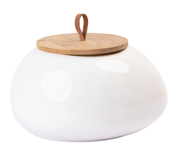 Tierurne Organic Deckel mit Schlaufe