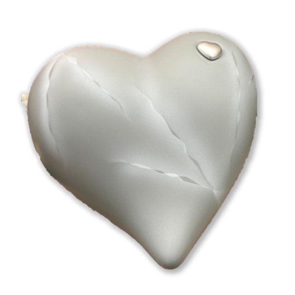 Tierurne in Herzform marmoriert