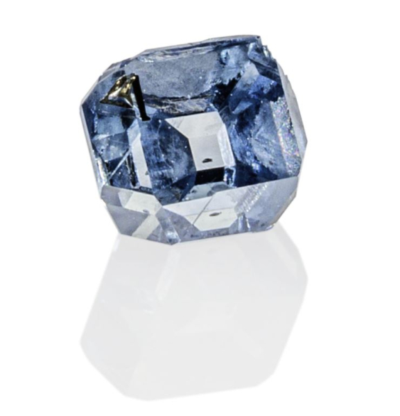 Blauer Rohdiamant aus Asche und / oder Haare Ihres Tieres