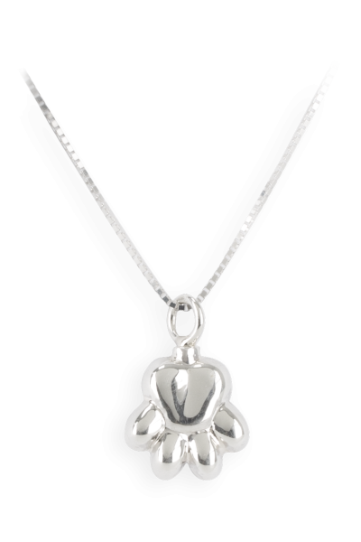 Ascheschmuck Pfote Sterlingsilber vergoldet